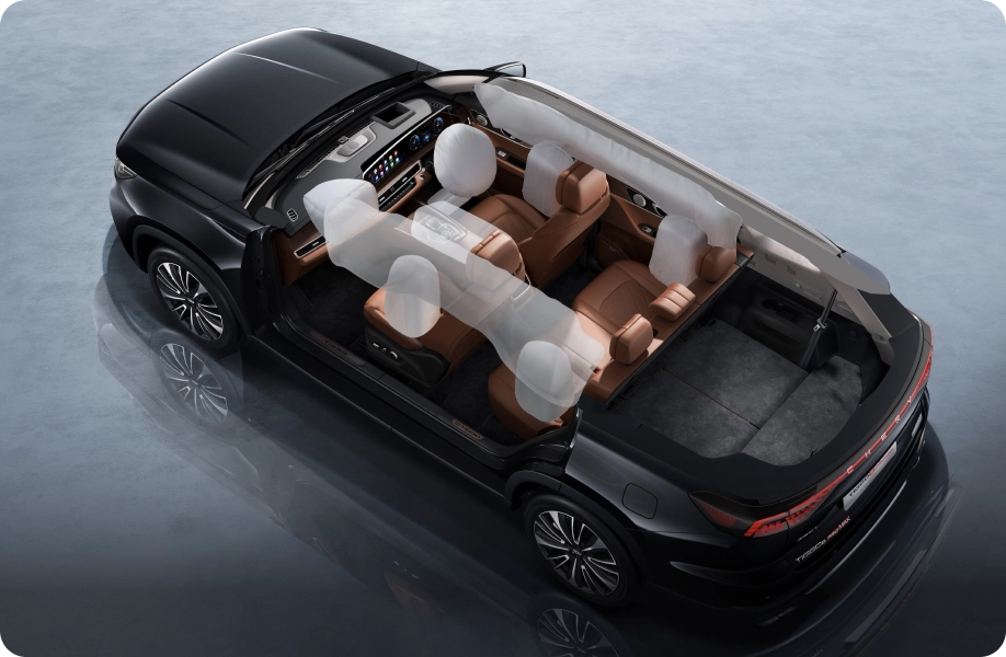 10 Airbags System Provides All-Round Protection (AWD)