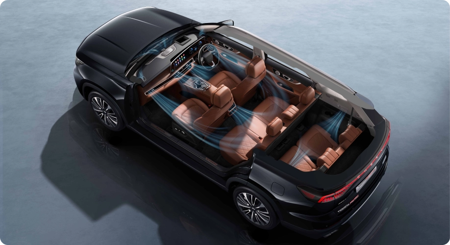 SUV 7 Seater dengan A/C di semua baris